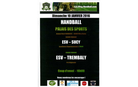 AFFICHE DU DIMANCHE 10 JANVIER 2016