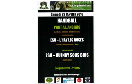 AFFICHE DU WEEK-END du 23-24 Janvier 2016
