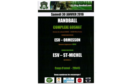 AFFICHE du Samedi 30 JANVIER 2016