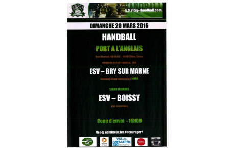 AFFICHE DU DIMANCHE 20 MARS 2016