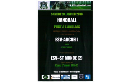 AFFICHE DU SAMEDI 20 JANVIER 2018