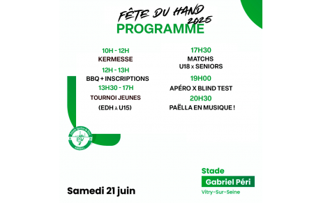 FÊTE DU HAND ! 🤾